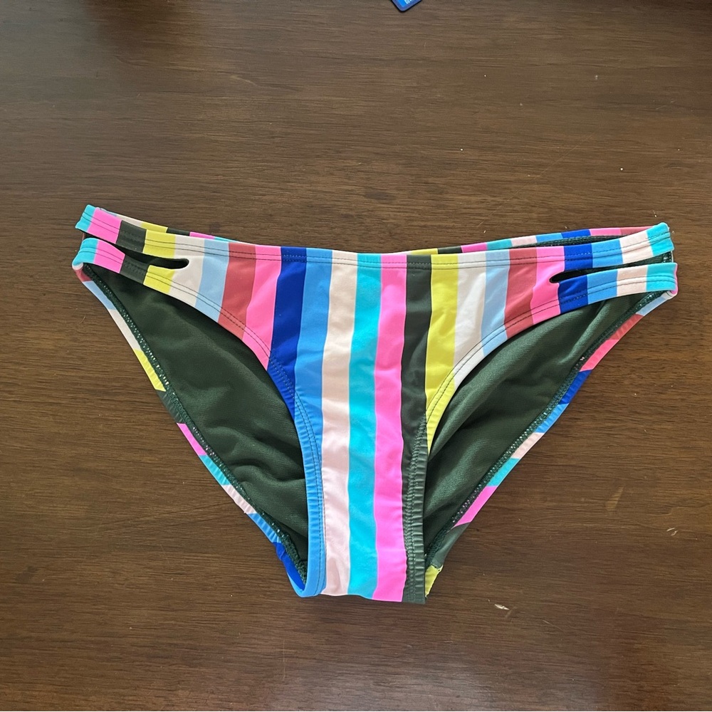 NOBO Multi-Stripe bikini bottoms - size 7-9